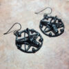 Black Pentagram Earrings