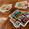 Noone Is Illegal On Stolen Land Sticker