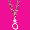 Enby Symbol Cuban Chain