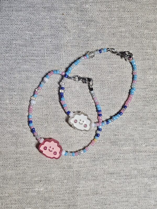 Trans Clouds Bracelet Set
