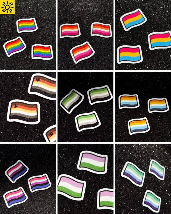 Small Pride Flag Stickers
